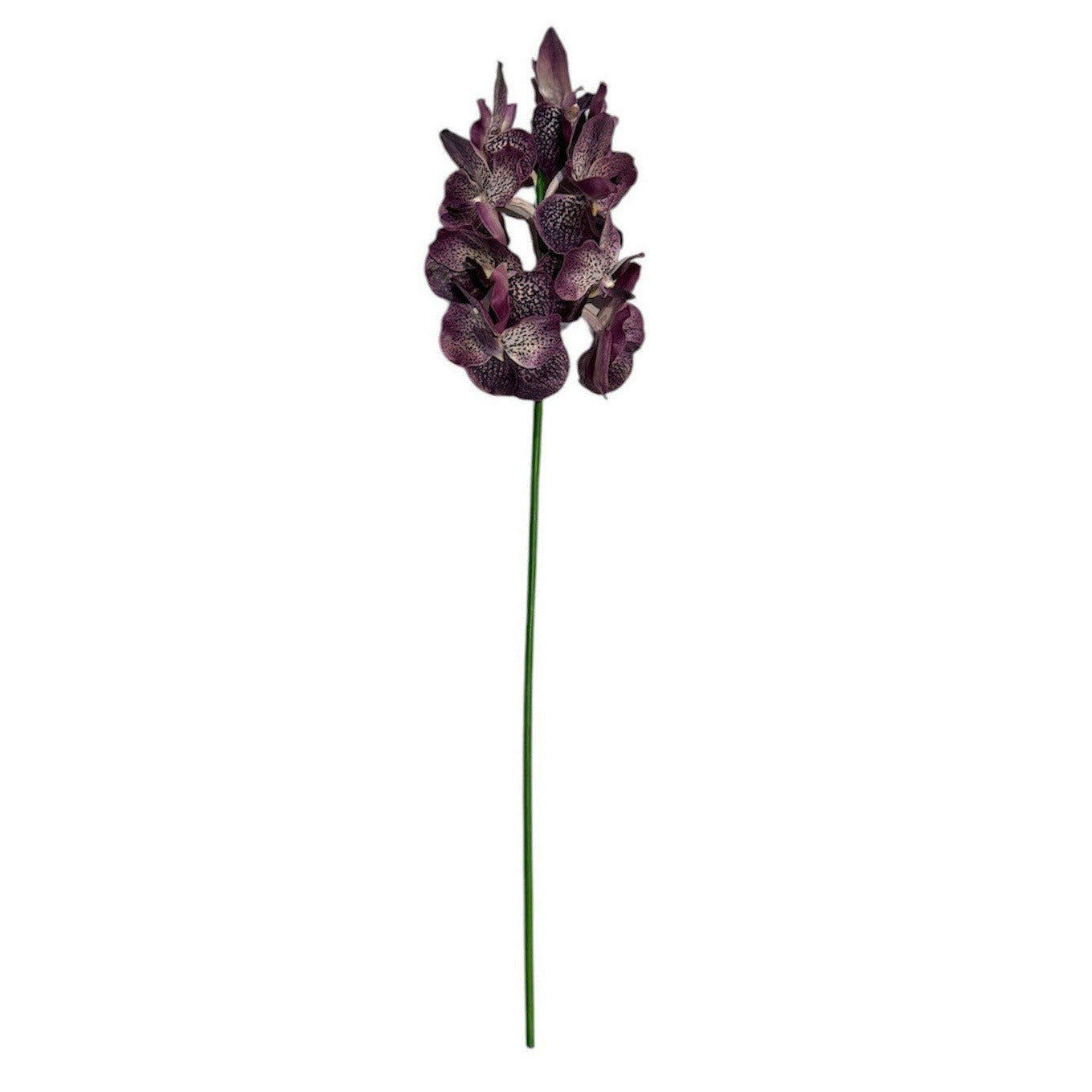 Hand Painted Vanda Orchid Stem Purple Pack of 3