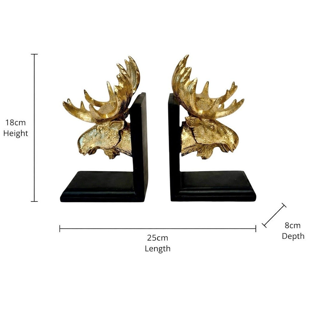 Moose Bookends