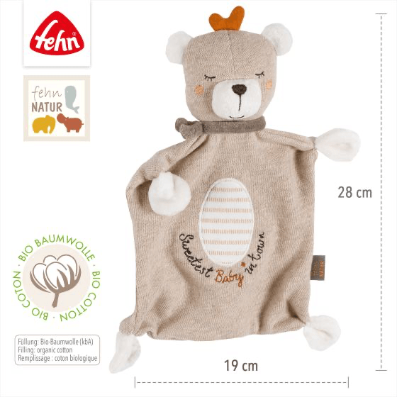 fehnNATUR Comforter Teddy Baby - Brown