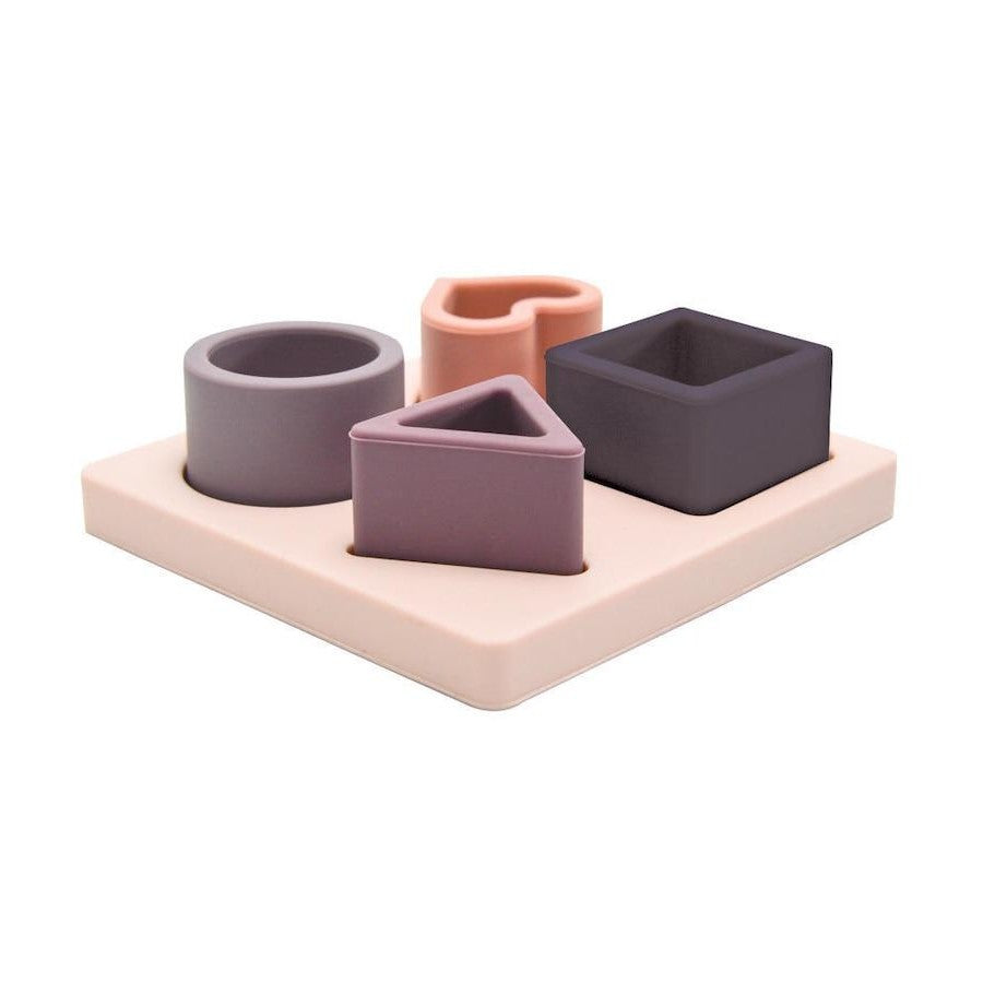 Kids Concepts Silicone Shape Puzzle Pink