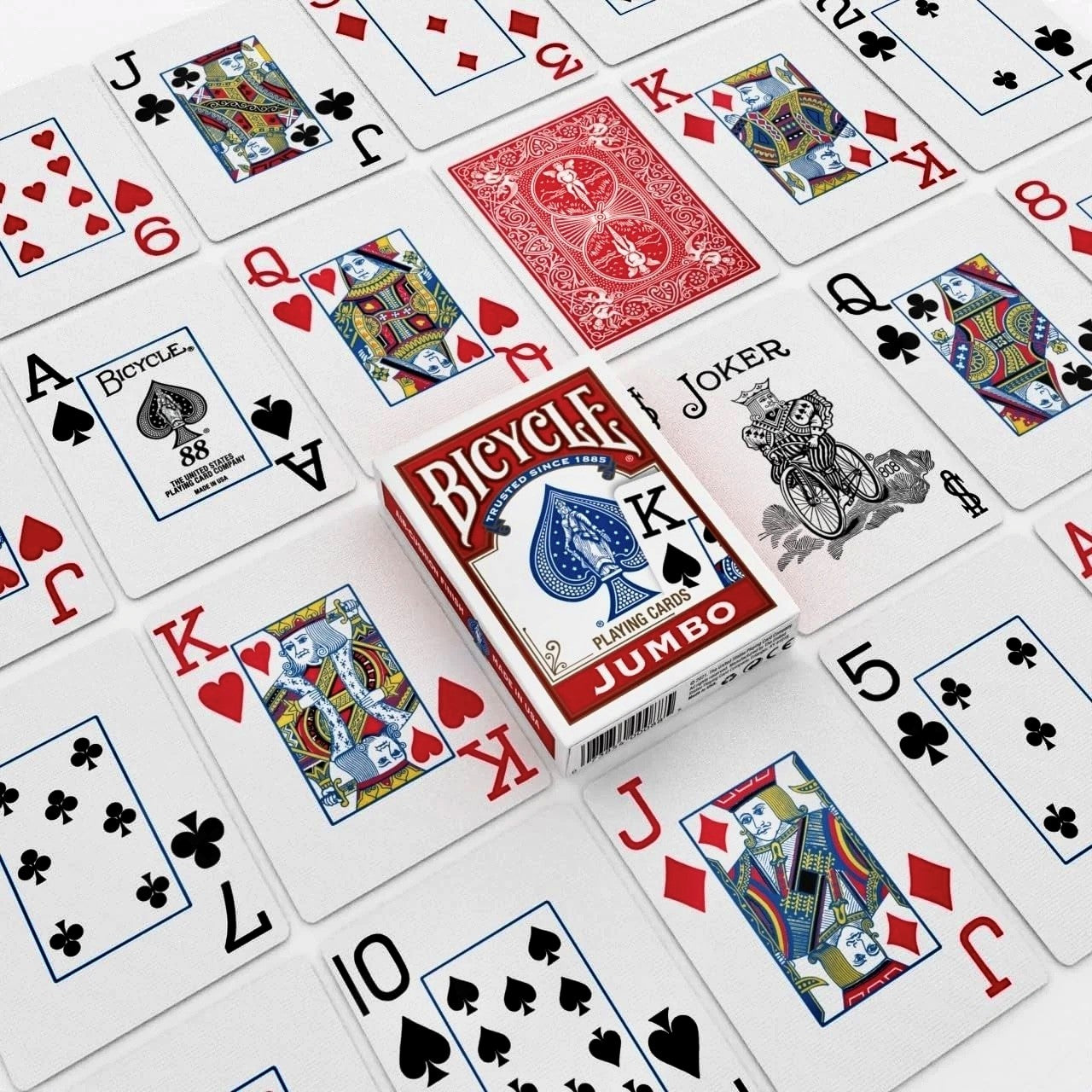 Bicycle Jumbo Index Playing Cards Red