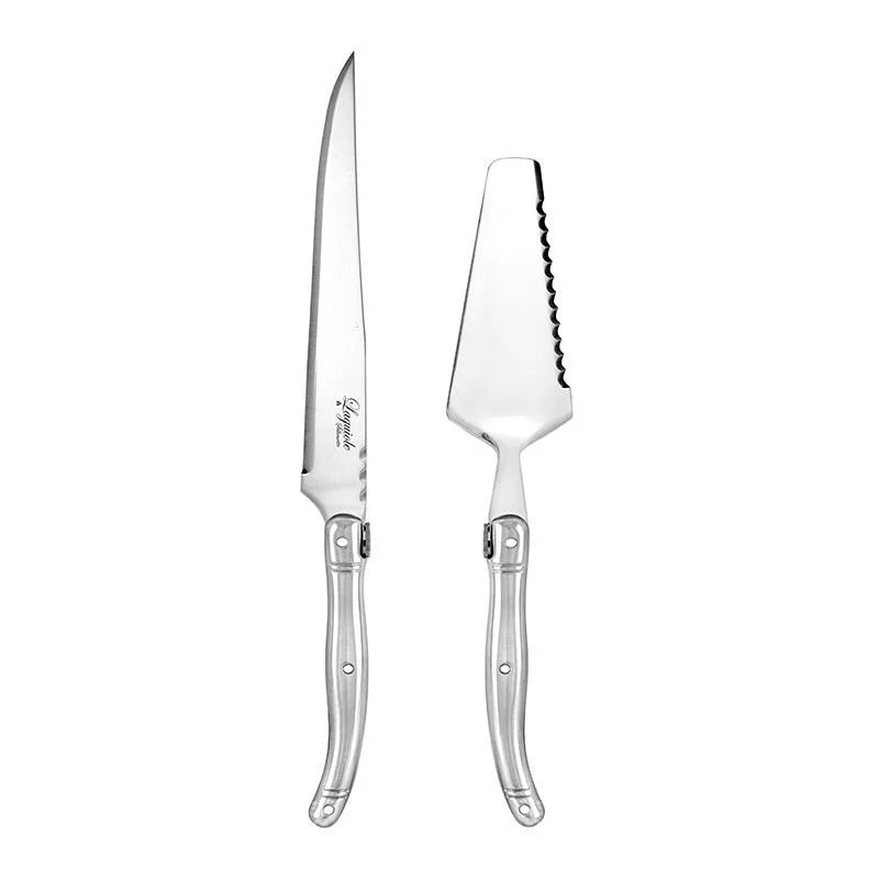 Laguiole Silhouette 2 Pce Cake Serving Set - Silver