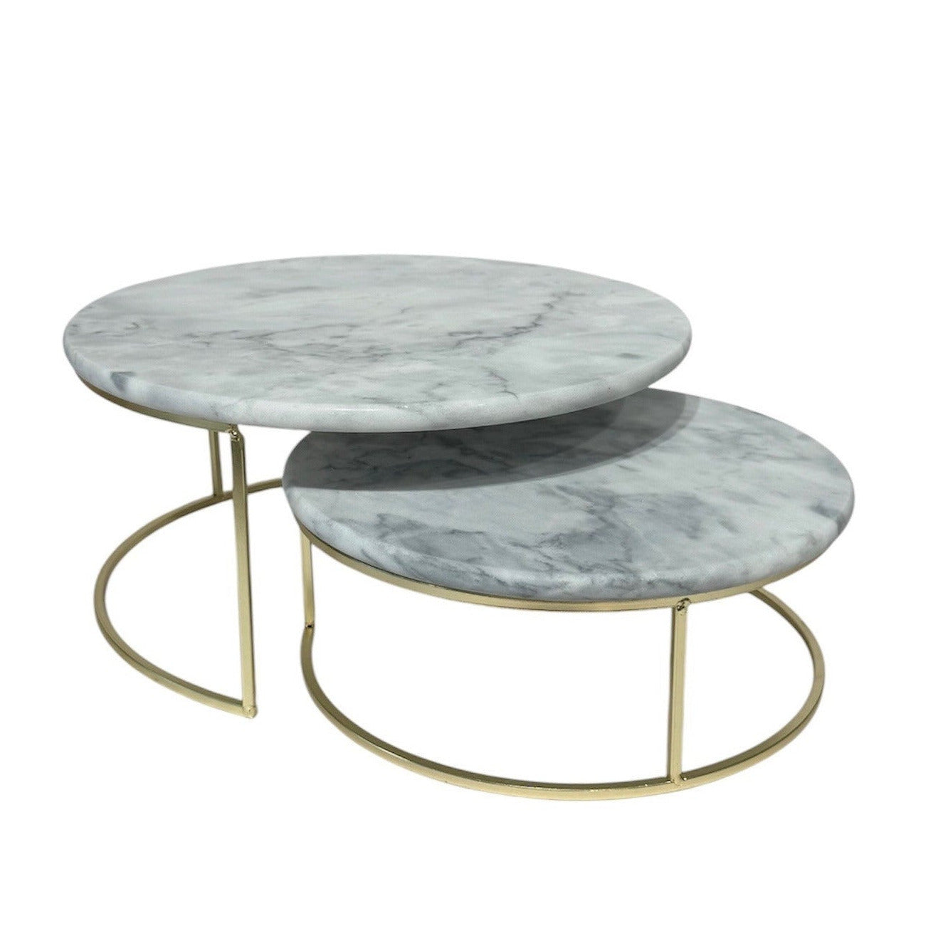 Nuvolo Marble Cake Stand Set of 2