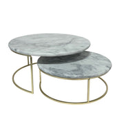 Nuvolo Marble Cake Stand Set of 2