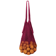Choose 2 Reuse 100% Cotton Market String Bag - Wine