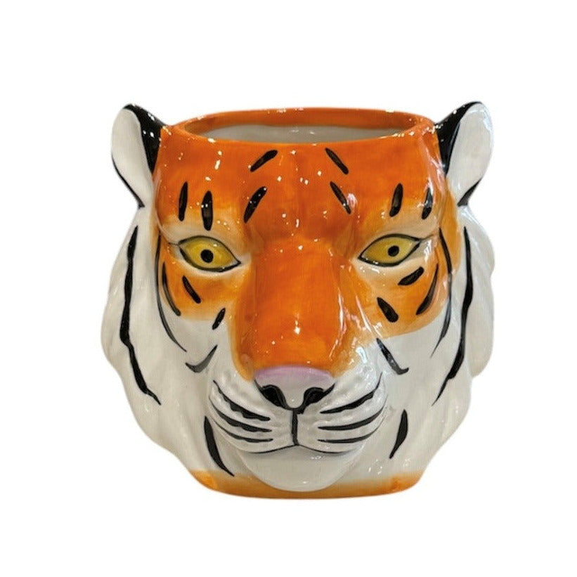 Ceramic Tiger Planter