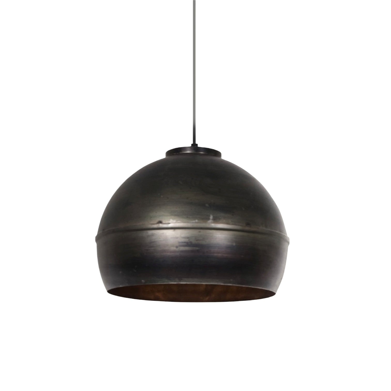 Draco Antique Bronze and Gold Leaf Pendant Light