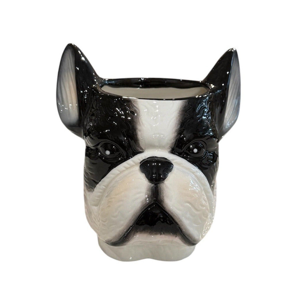 Ceramic French Bulldog Planter
