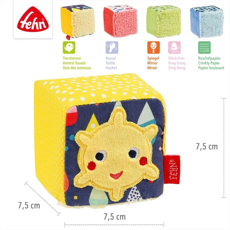 fehn Set of 4 Cubes Kids Sensory Toy