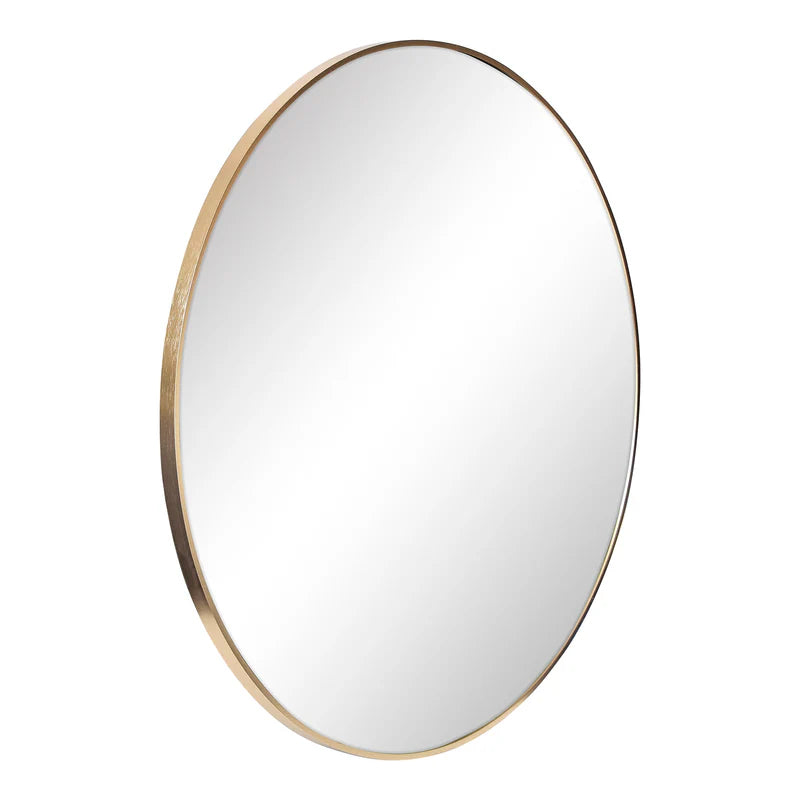Lucinda 90cm Round Wall Mirror Gold