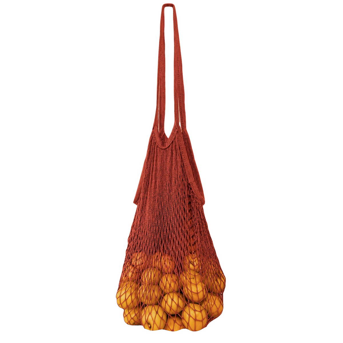 Choose 2 Reuse 100% Cotton Market String Bag - Rust