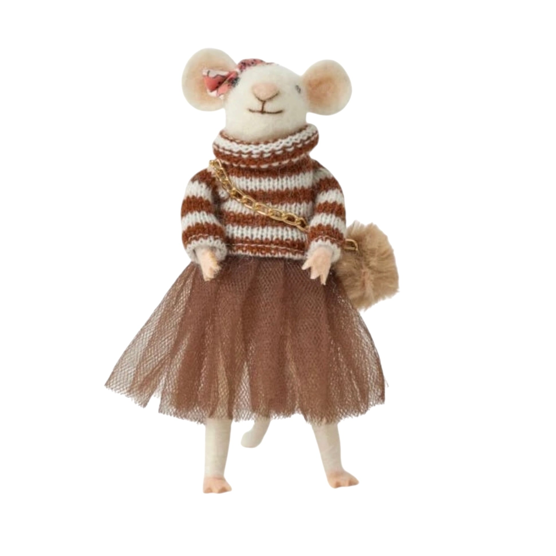 Jiggle & Giggle Iris Wool Felt Mouse Kids Toy Figure