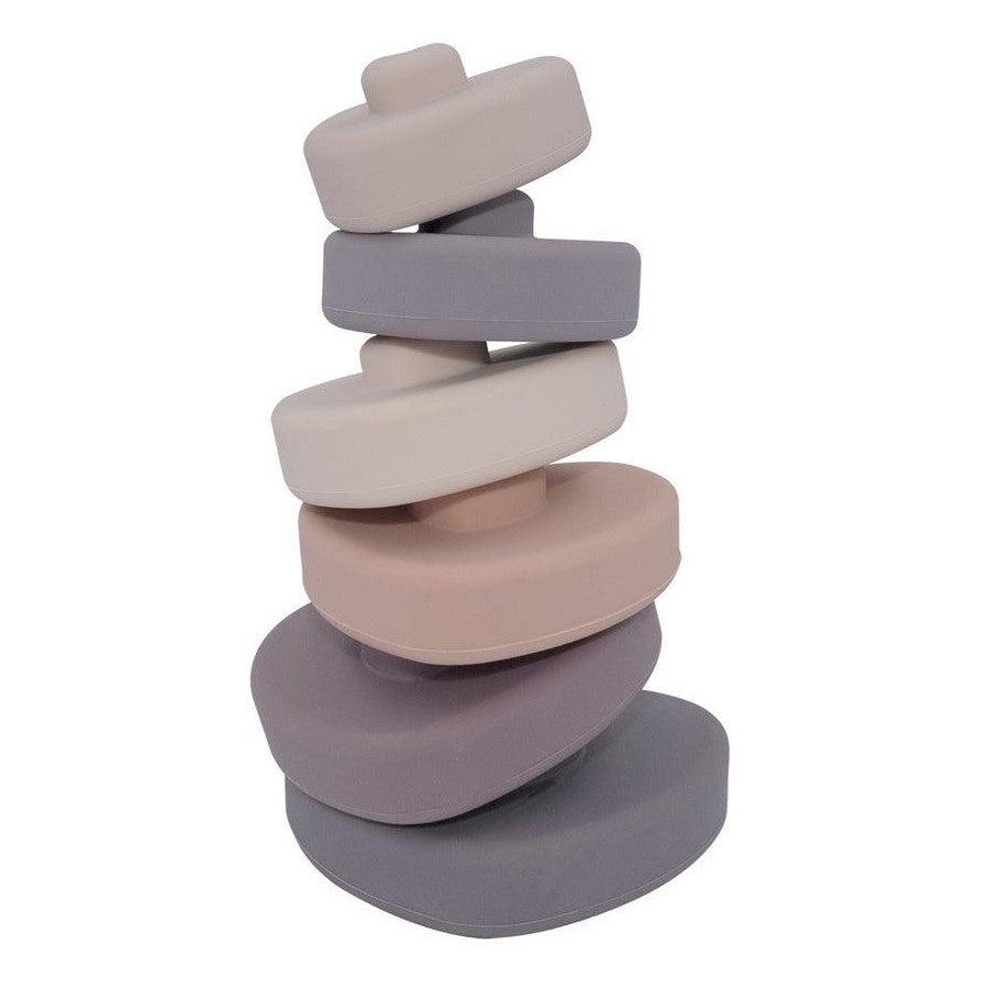 Kids Concepts Silicone Stacking Hearts Purple