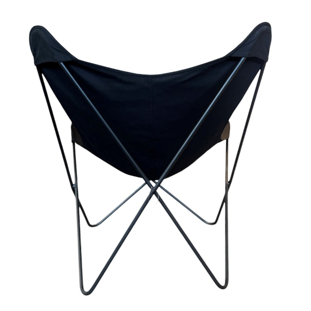 Butterfly Chair Canvas Cover Steel Frame Black