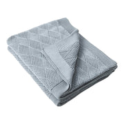Minetta Cotton Throw Blanket Dusty Blue