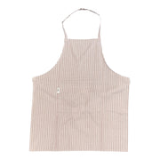 Butcher Stripe Cotton Kitchen Apron Taupe