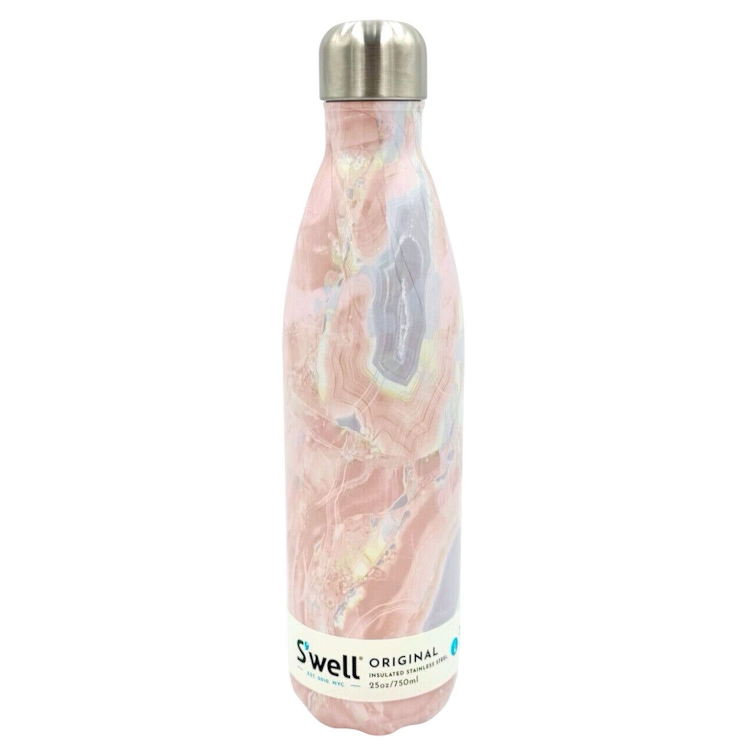 Swell Insulated Water Bottle - Geode Rose 750ml