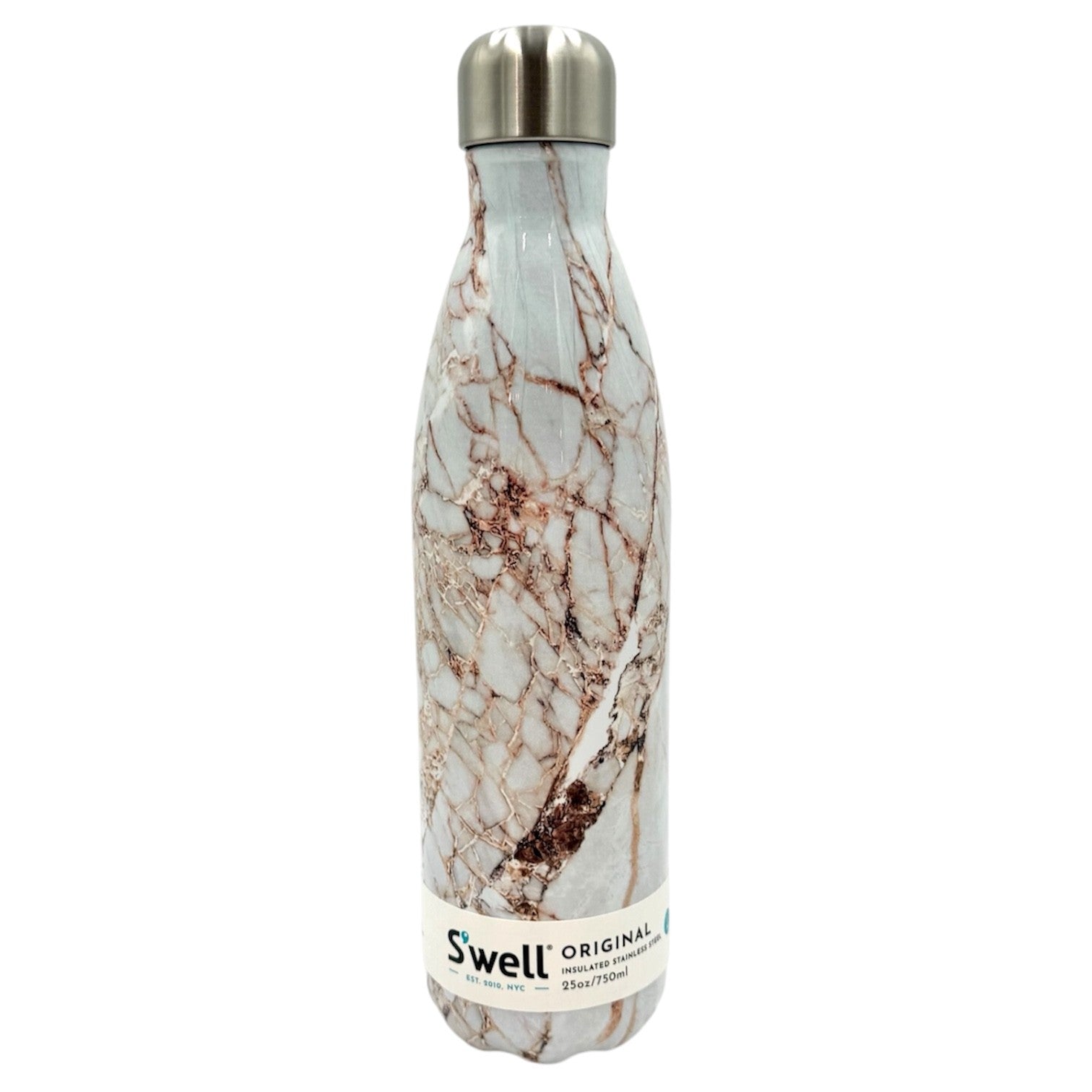 Swell Insulated Water Bottle - Calacatta Gold 750ml