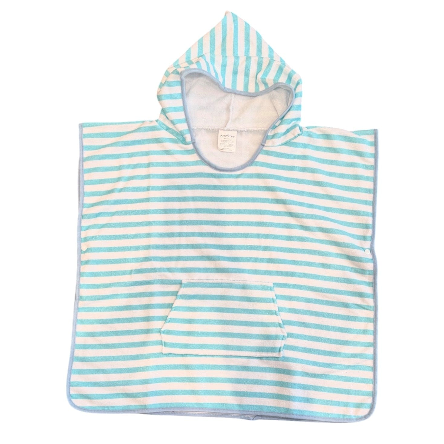 Children's Beach Towel - Teal Stripe