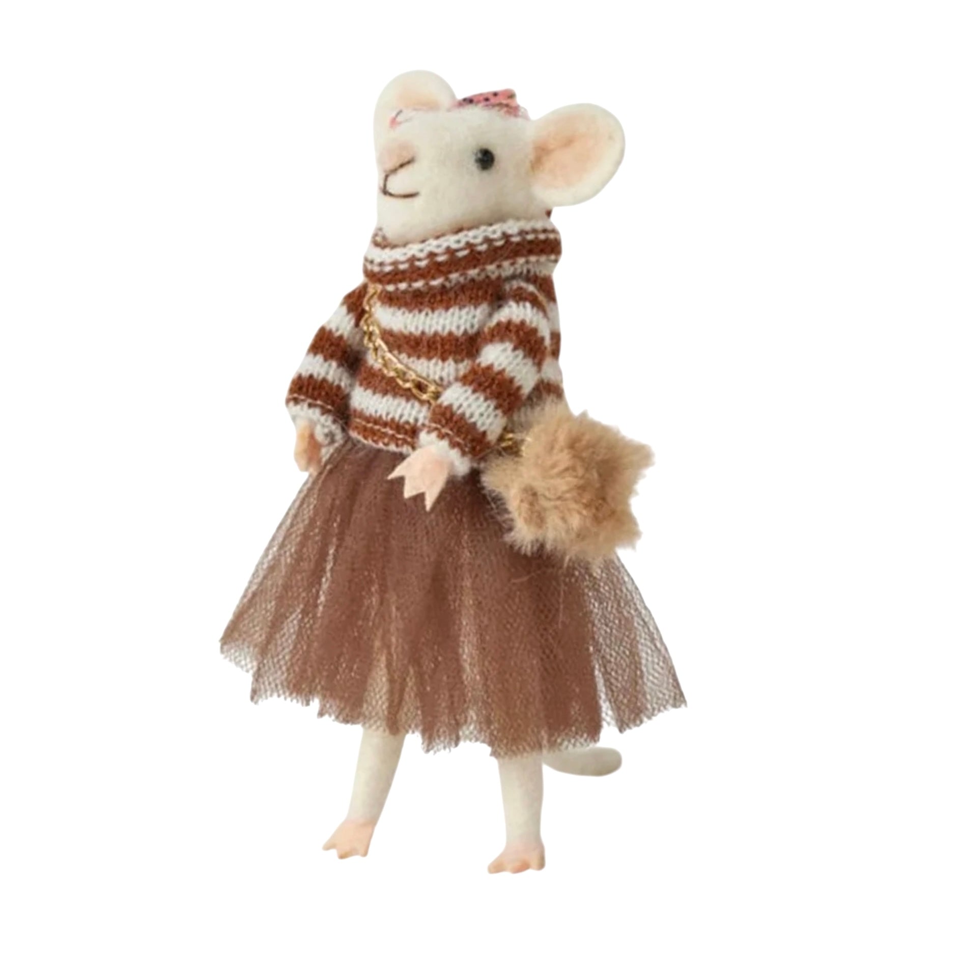 Jiggle & Giggle Iris Wool Felt Mouse Kids Toy Figure