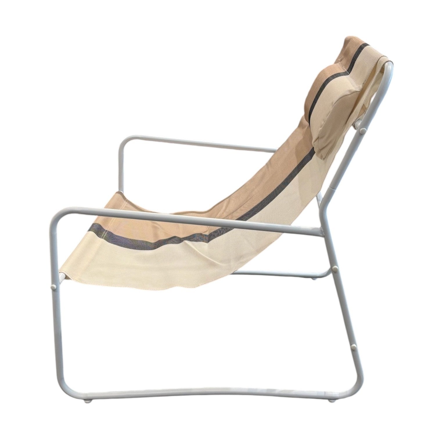 Palma Outdoor Sling Chair Metal Frame Stripe Set/2
