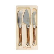 Laguiole Cheese Knife Set - Brown