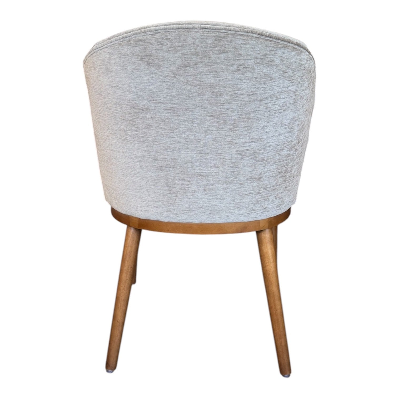 Roark Dining Chair Beige and Walnut Set of Two