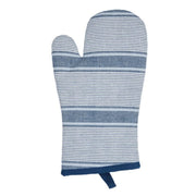 Ellis Cotton Oven Glove Blue Stripe