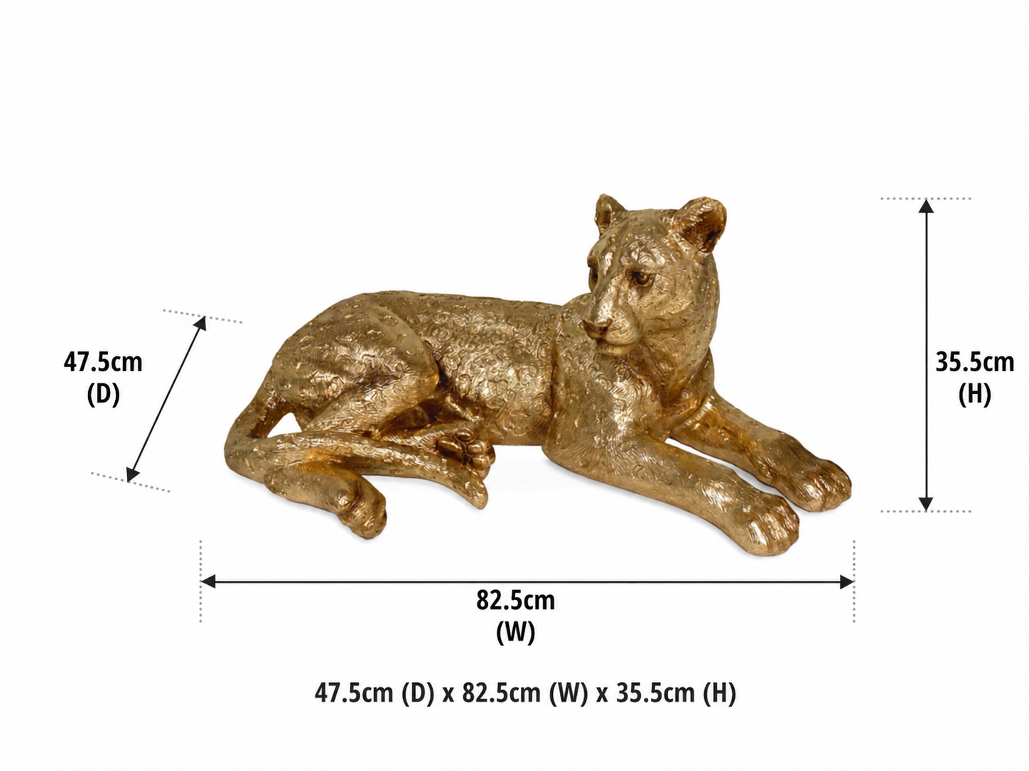 Sora Resin Lying Jaguar XL