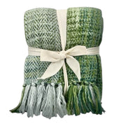 Plaid Throw Blanket Green