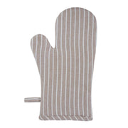 Butcher Stripe Cotton Oven Glove Taupe