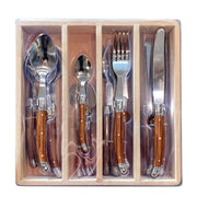 24 Piece Laguiloe Cutlery Set - Brown