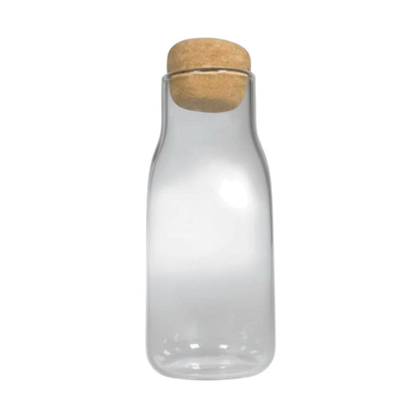 Cork Top Glass Container 13.5 cm