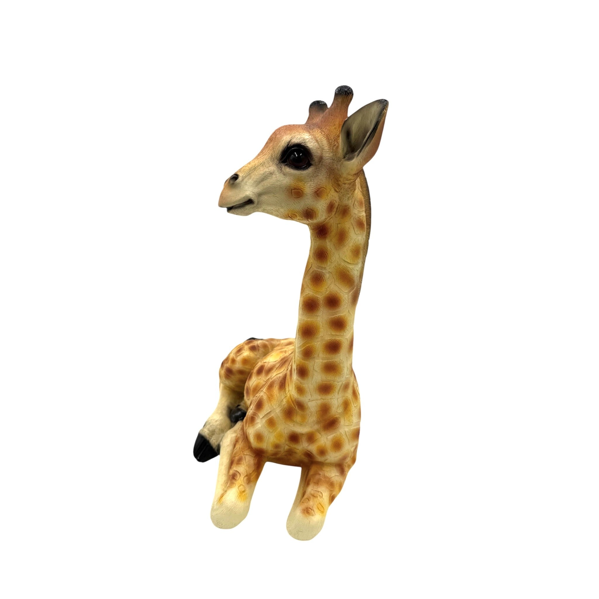 Monty Giraffe Sitting Resin Statue 51cm