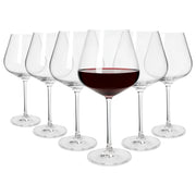 Knightsbridge Crystal Wine Glasses Pack of 6 - 650ml