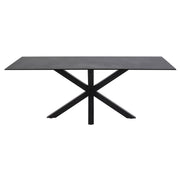 Lydia 200cm Porcelain Dining Table Black