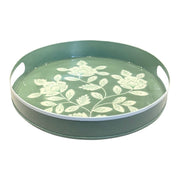 Meadow Bloom Iron Tray 26cm - Sage Green
