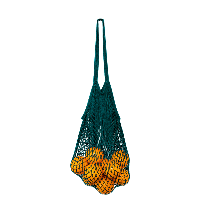 Choose 2 Reuse 100% Cotton Market String Bag - Teal