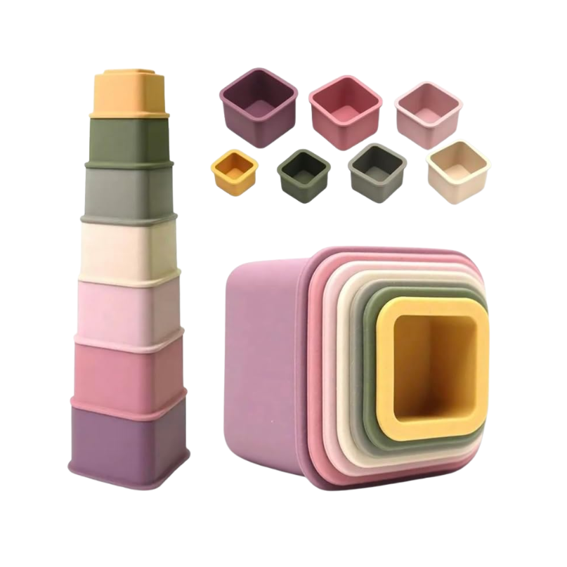 Kids Concepts Stack Squares Silicone Toy