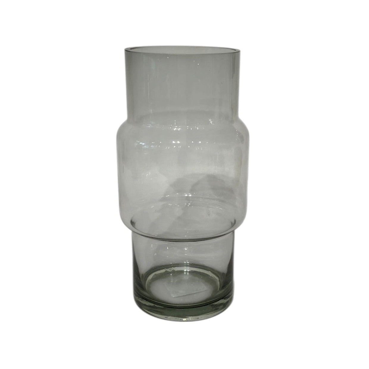 Glass Vase Large Smoke Grey