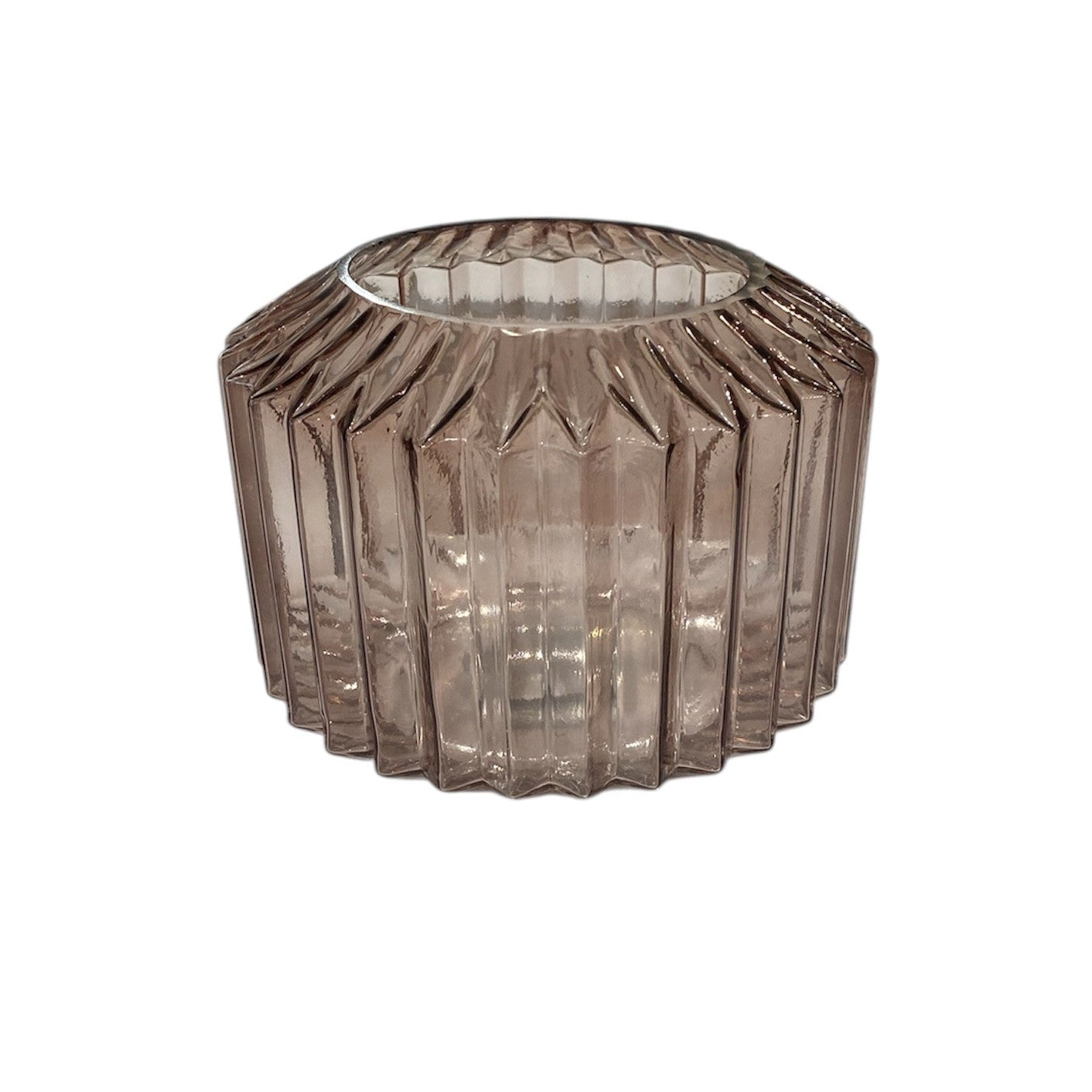 Round Glass Vase Amethyst