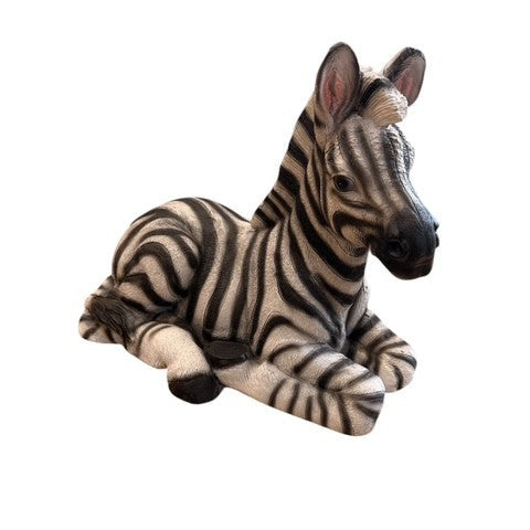 Madagascar Zebra Sitting Statue