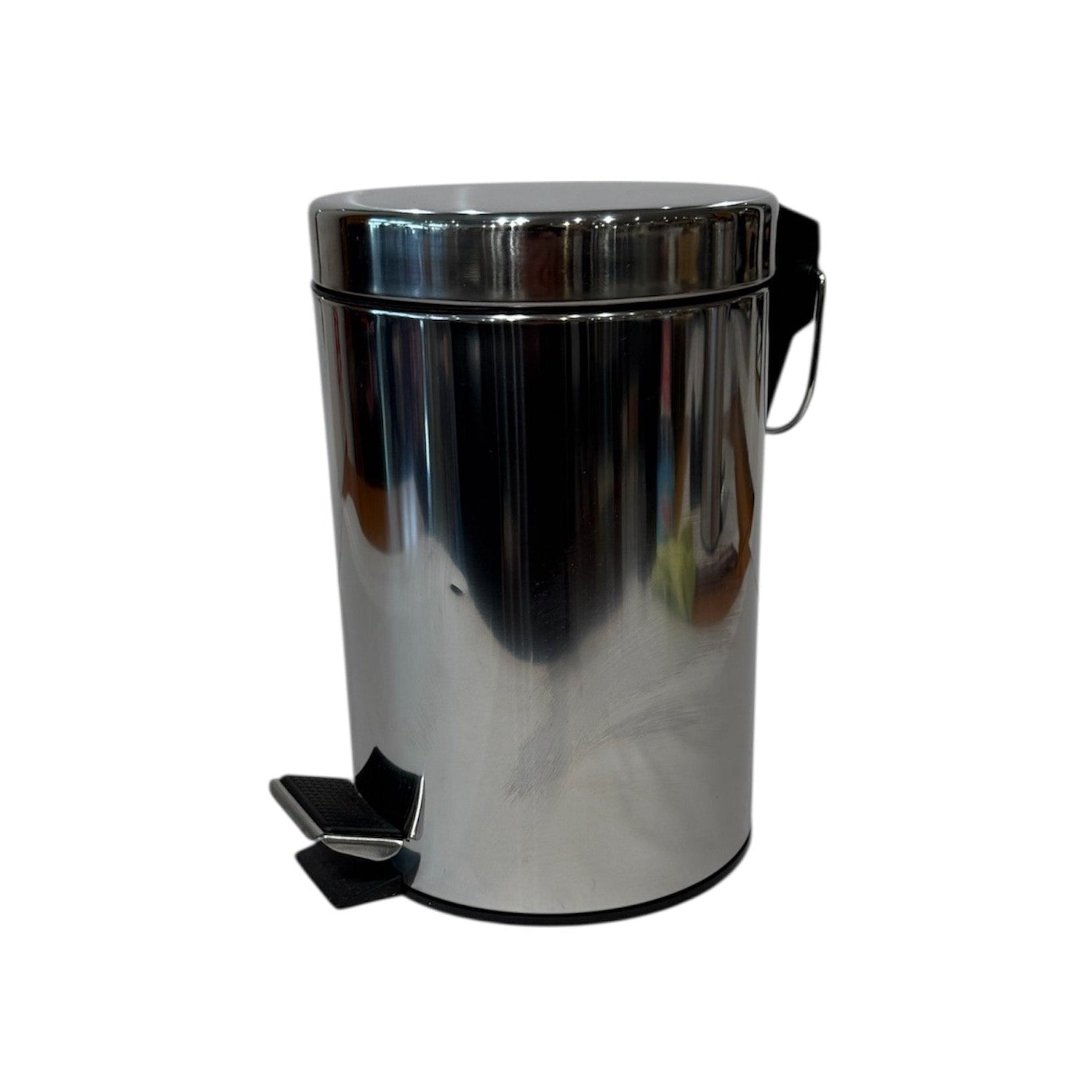 Bathroom Bin with Pedal - Chrome