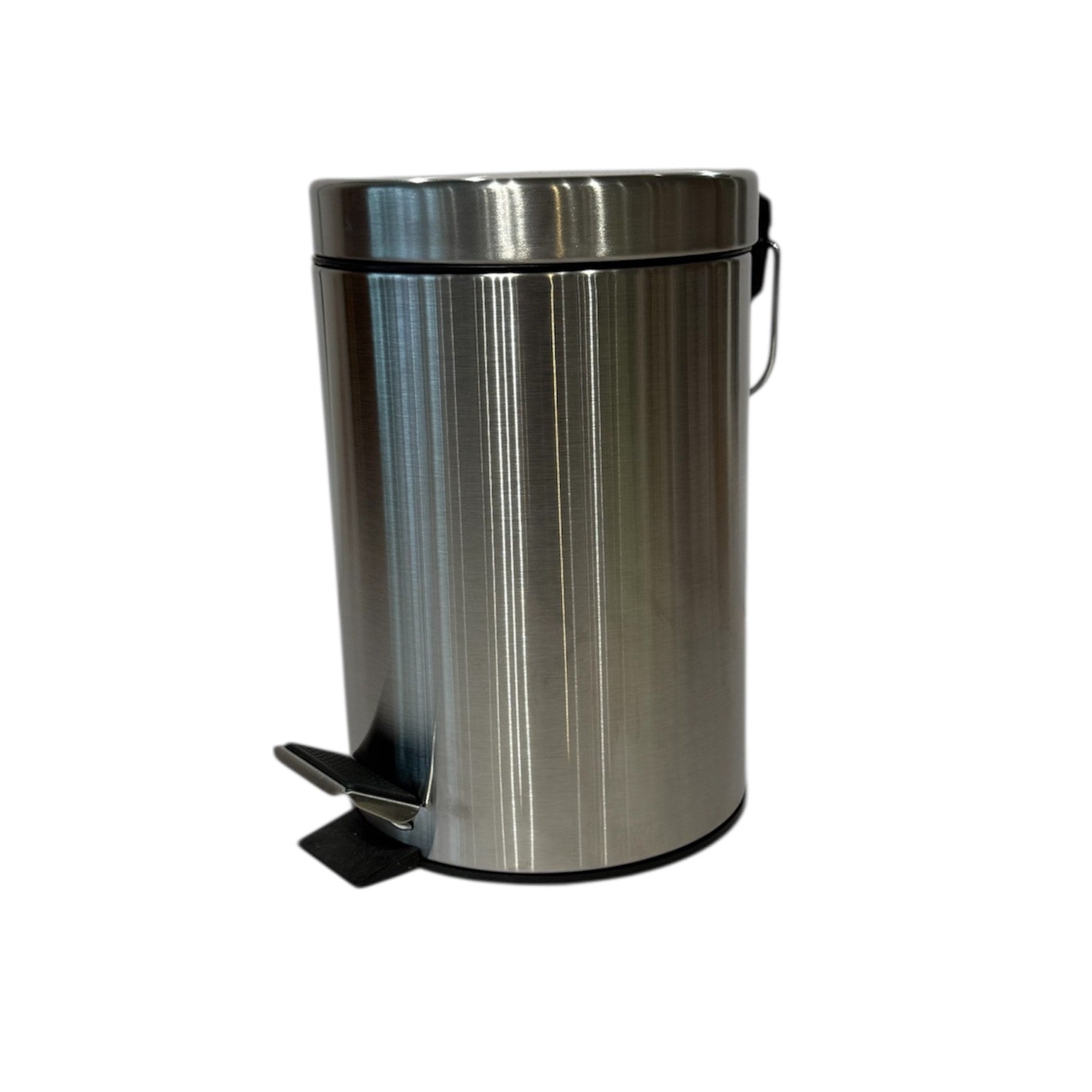 Bathroom Bin with Pedal - Matt Chrome