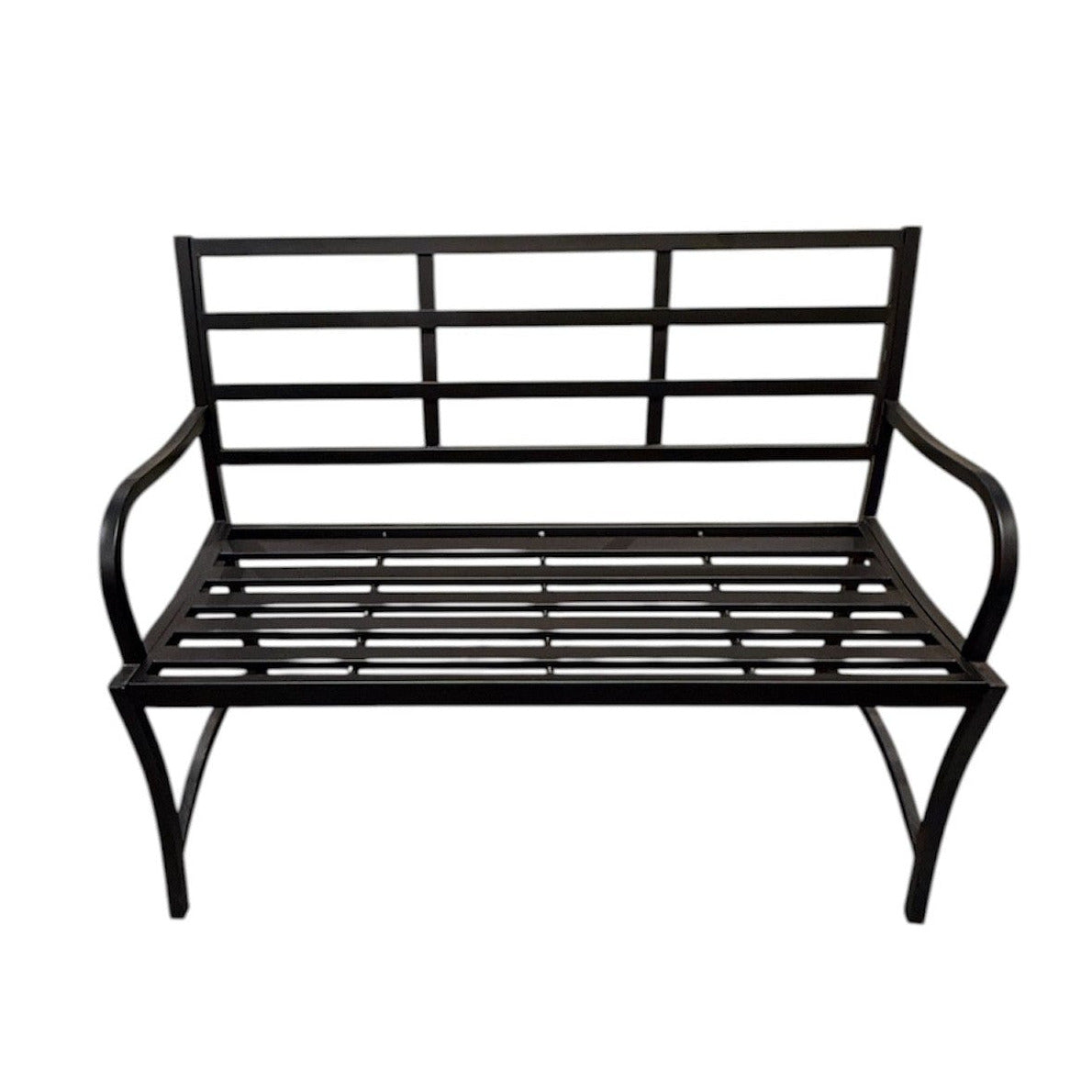 Kennedy 2-Seater Garden Bench Seat Black