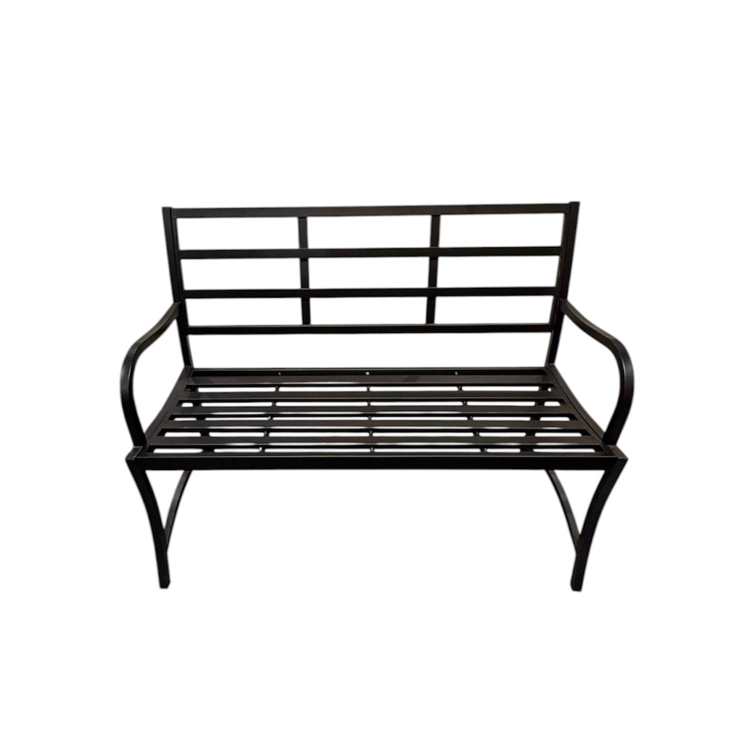 Kennedy 2-Seater Garden Bench Seat Black