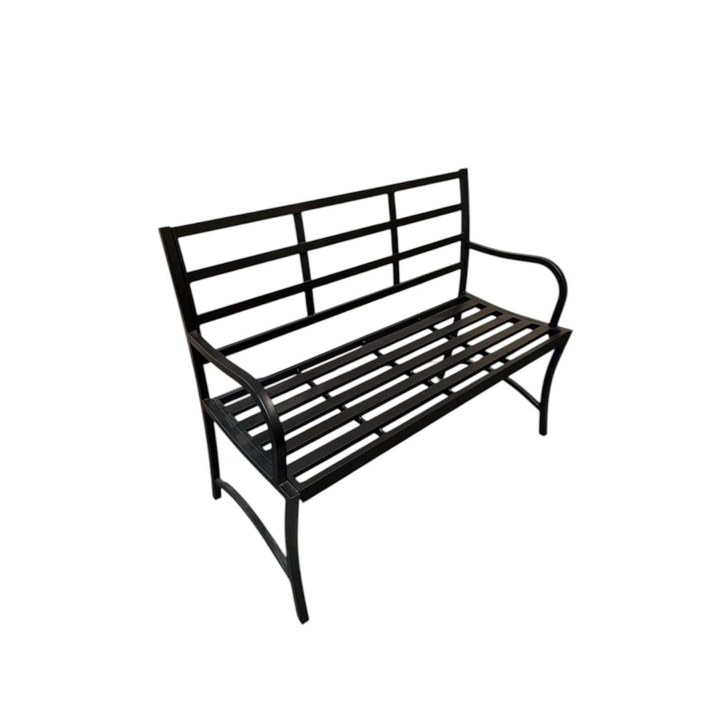 Kennedy 2-Seater Garden Bench Seat Black