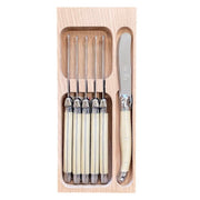 Laguiole Butter Knife Set 6 - Ivory