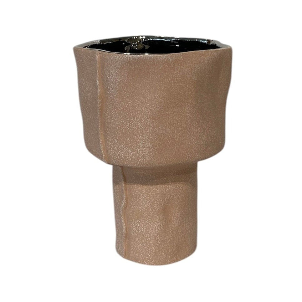 Cressida Ceramic Vase Pale Pink