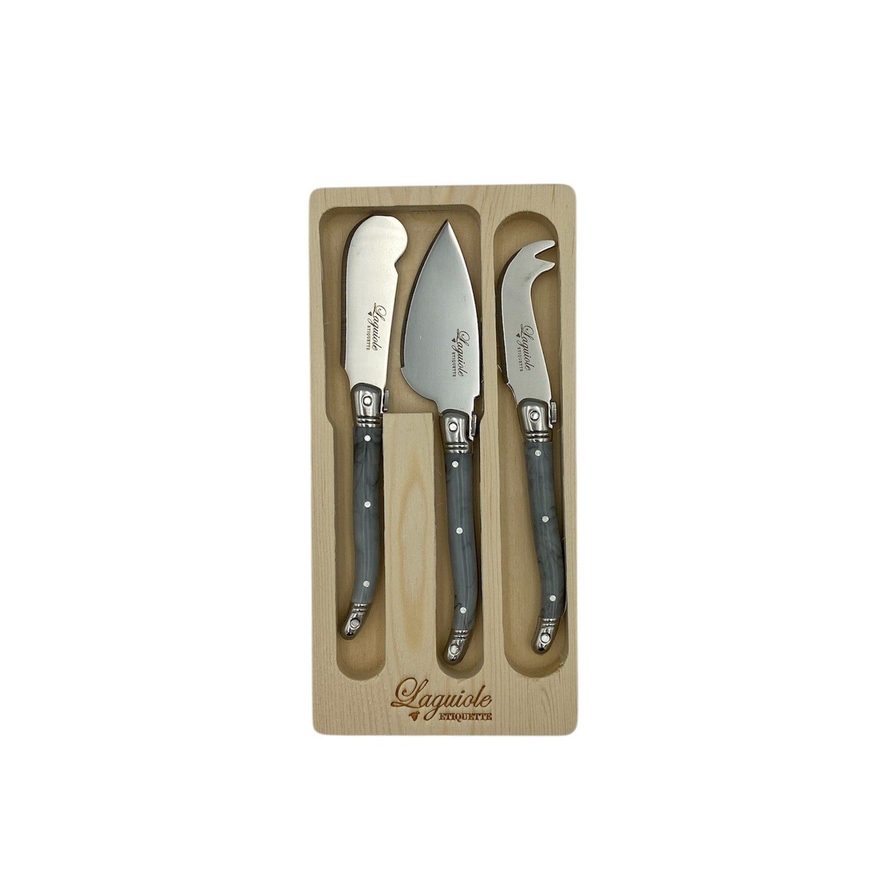 Laguiole Cheese Knife Set - Grey